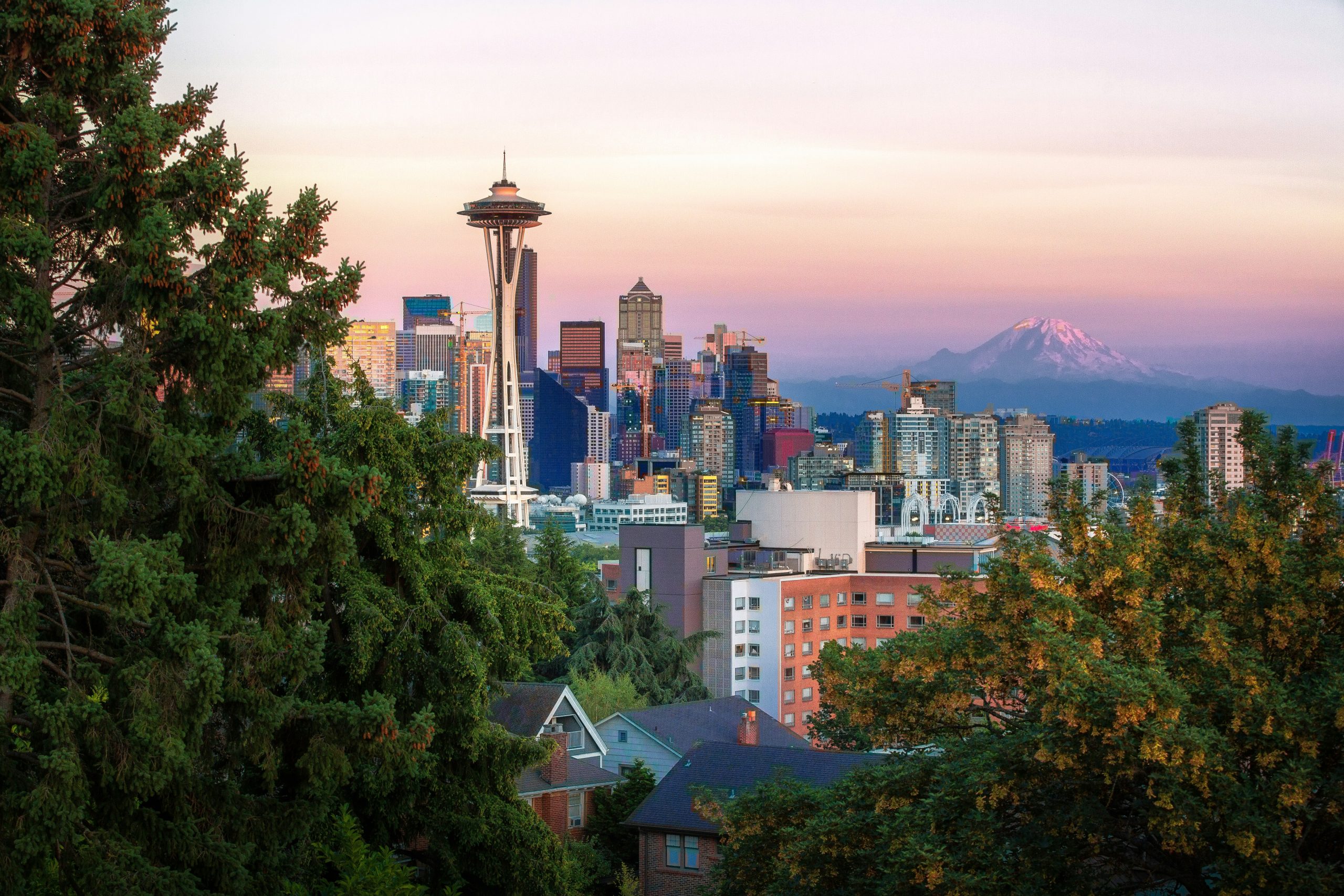 Downtown with the Mountain Out